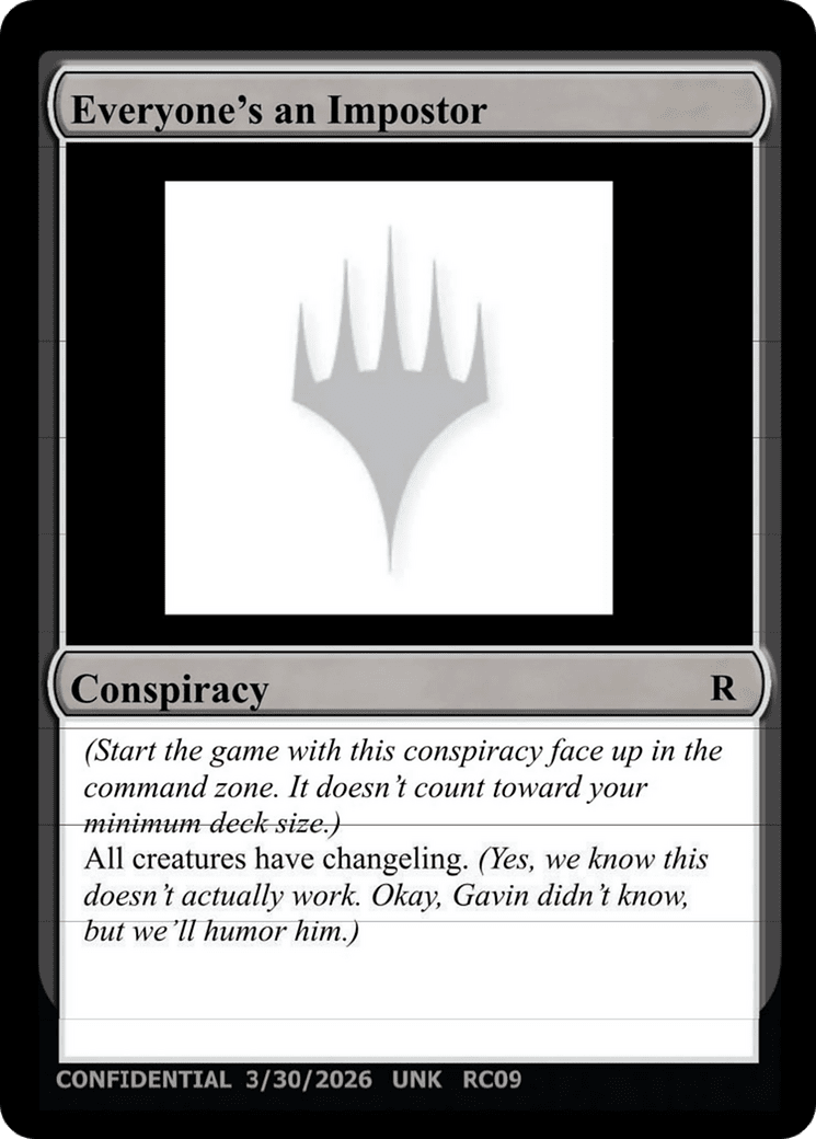Everyone's an Imposter [Unknown Event] | Multizone: Comics And Games