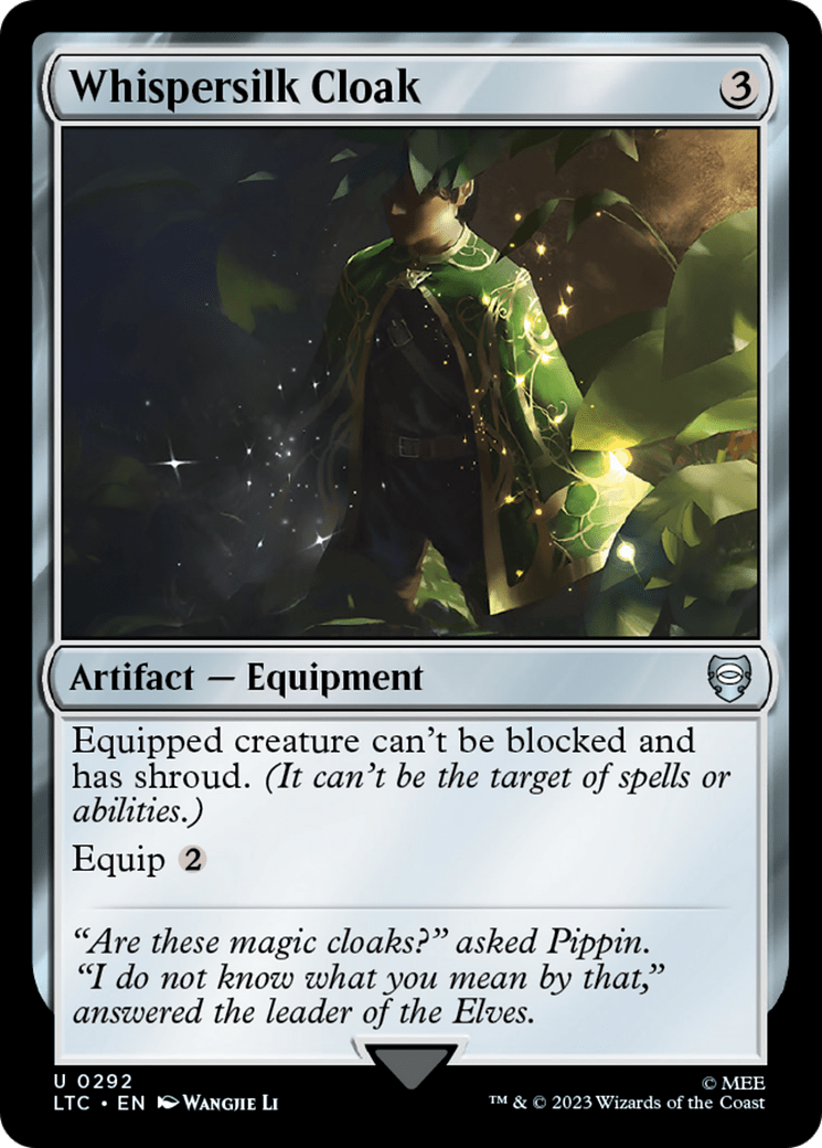 Whispersilk Cloak [The Lord of the Rings: Tales of Middle-Earth Commander] MTG Single Magic: The Gathering  | Multizone: Comics And Games