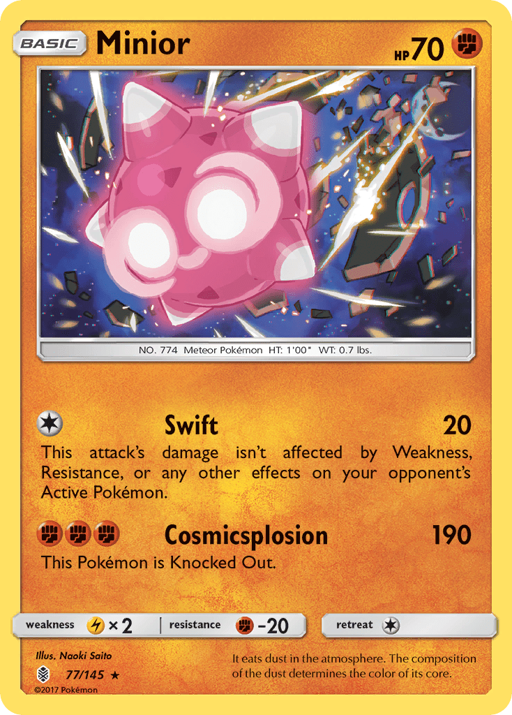 Minior (77/145) [Sun & Moon: Guardians Rising] Pokemon Single Pokémon  | Multizone: Comics And Games