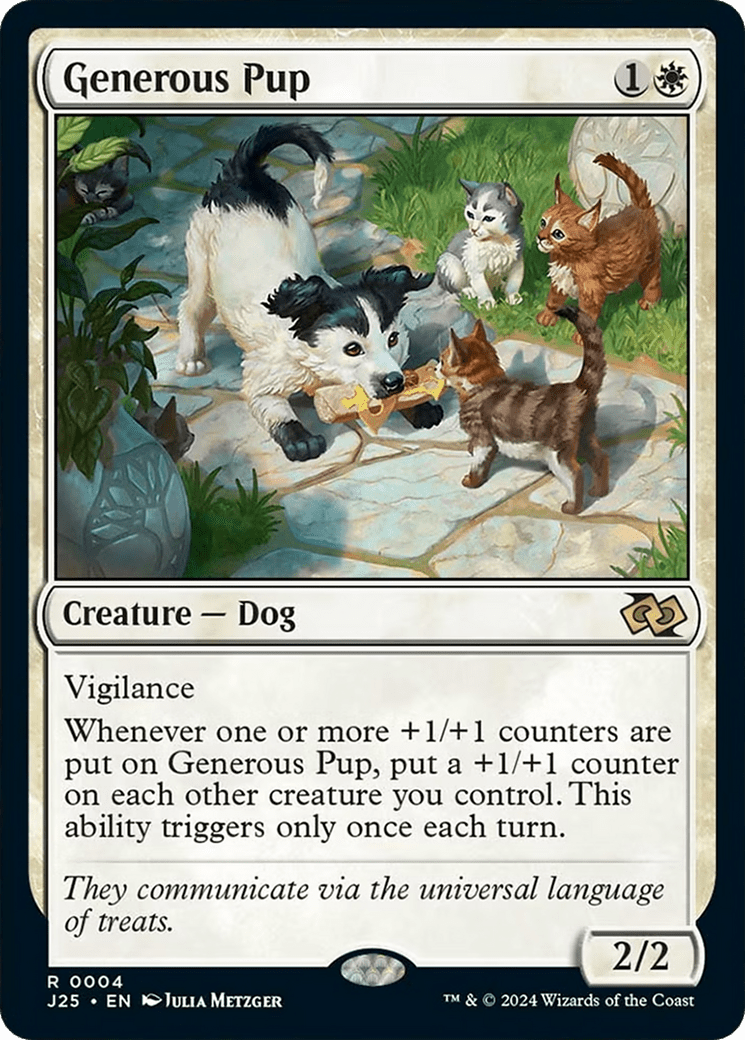Generous Pup [Foundations Jumpstart] MTG Single Magic: The Gathering  | Multizone: Comics And Games