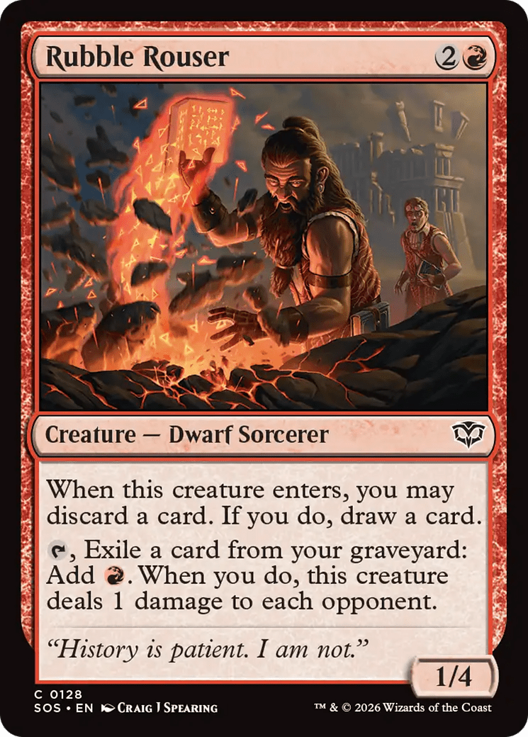 Rubble Rouser [Secrets of Strixhaven] MTG Single Magic: The Gathering  | Multizone: Comics And Games