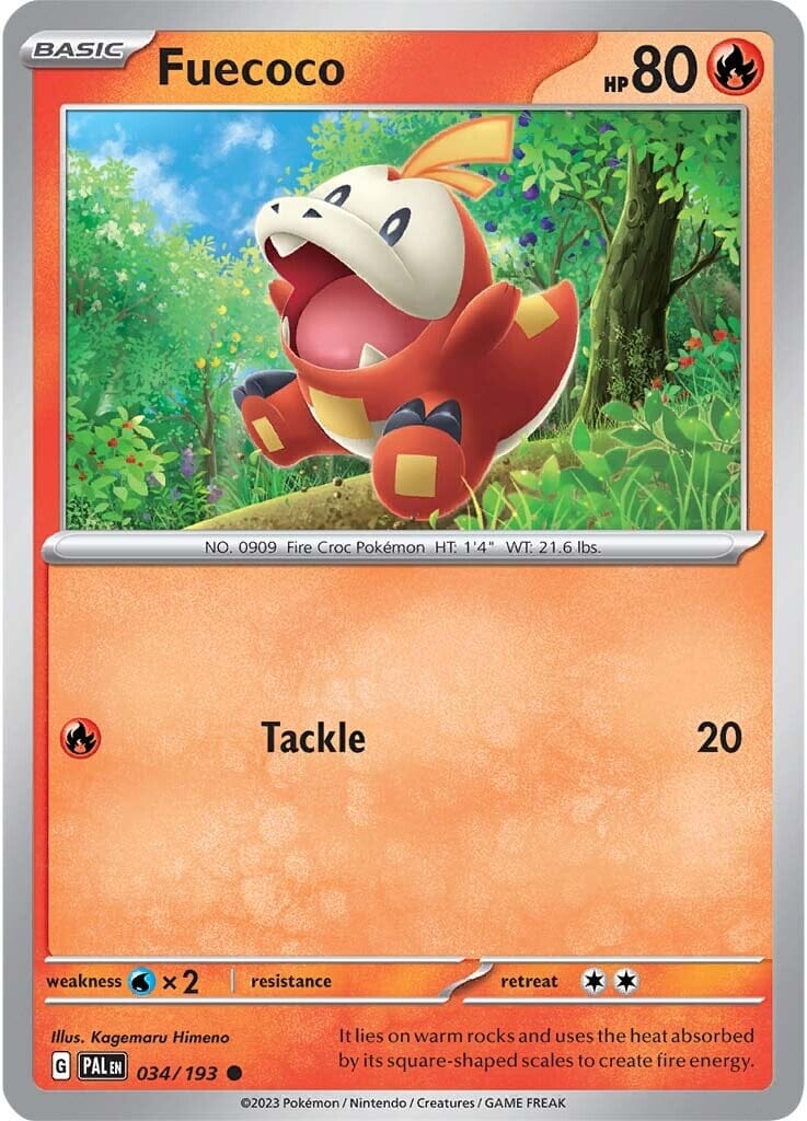 Fuecoco (034/193) [Scarlet & Violet: Paldea Evolved] Pokemon Single Pokémon  | Multizone: Comics And Games