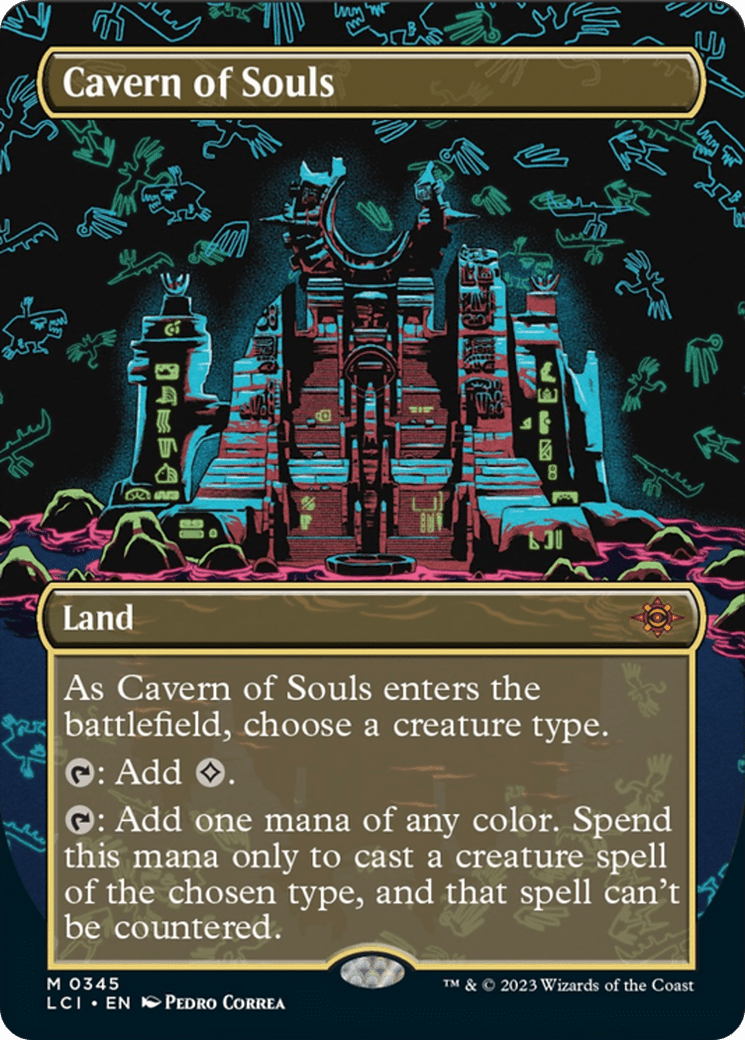 Cavern of Souls (0345) (Borderless) [The Lost Caverns of Ixalan] MTG Single Magic: The Gathering  | Multizone: Comics And Games