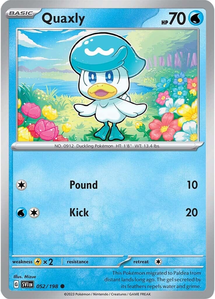 Quaxly (052/198) [Scarlet & Violet: Base Set] Pokemon Single Pokémon  | Multizone: Comics And Games