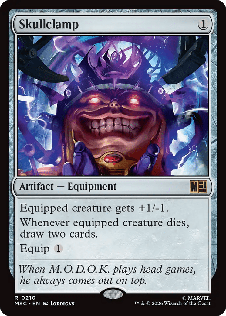 Skullclamp [Marvel Super Heroes Commander] MTG Single Magic: The Gathering  | Multizone: Comics And Games