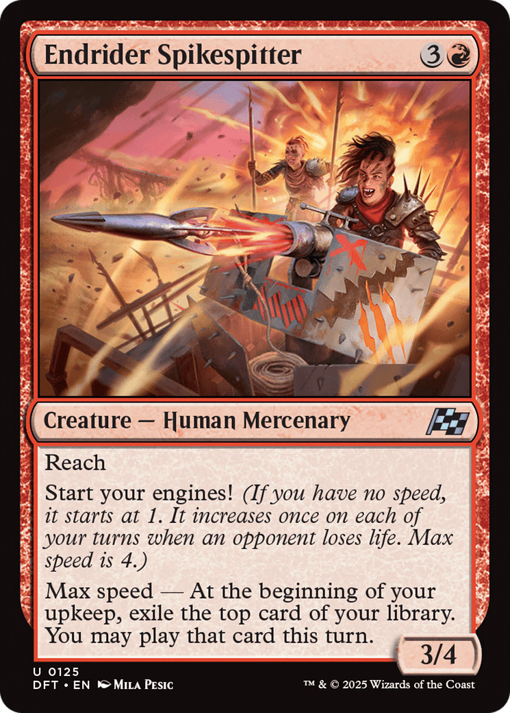 Endrider Spikespitter [Aetherdrift] MTG Single Magic: The Gathering  | Multizone: Comics And Games