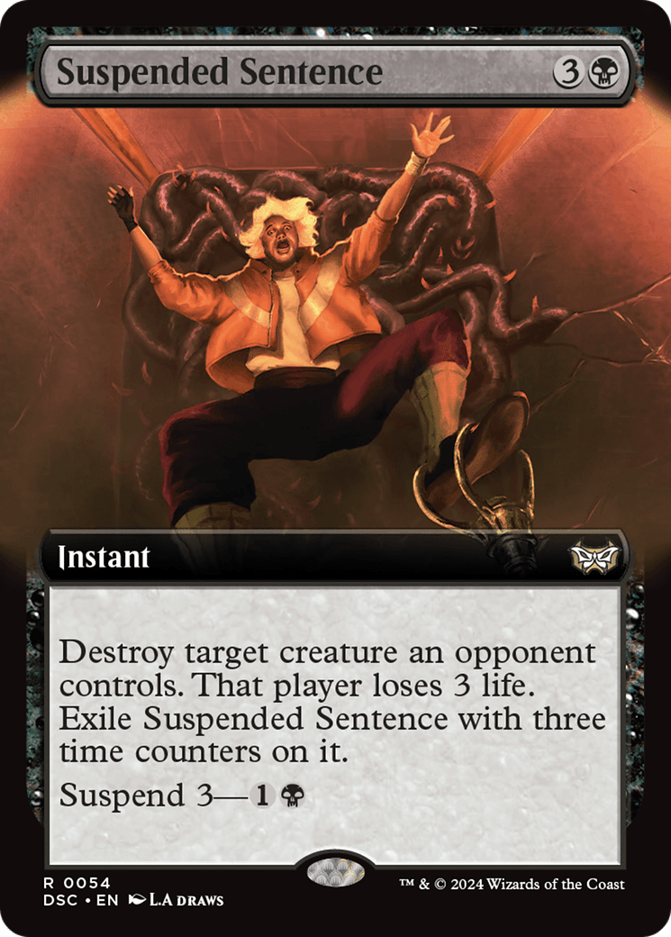 Suspended Sentence (Extended Art) [Duskmourn: House of Horror Commander] MTG Single Magic: The Gathering  | Multizone: Comics And Games