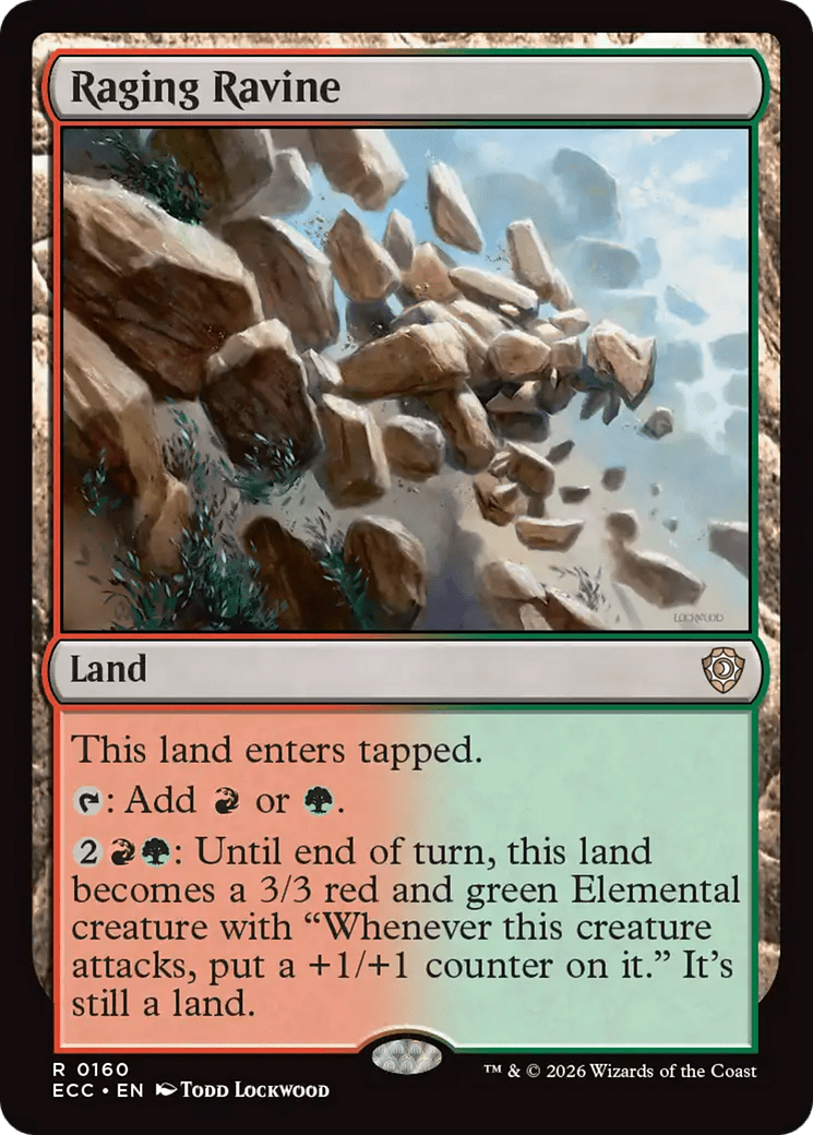 Raging Ravine [Lorwyn Eclipsed Commander] MTG Single Magic: The Gathering  | Multizone: Comics And Games