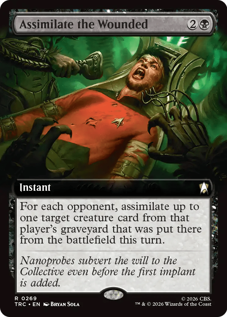 Assimilate the Wounded (Extended Art) [Star Trek Commander] MTG Single Magic: The Gathering  | Multizone: Comics And Games