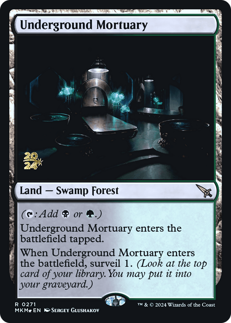 Underground Mortuary [Murders at Karlov Manor Prerelease Promos] MTG Single Magic: The Gathering  | Multizone: Comics And Games