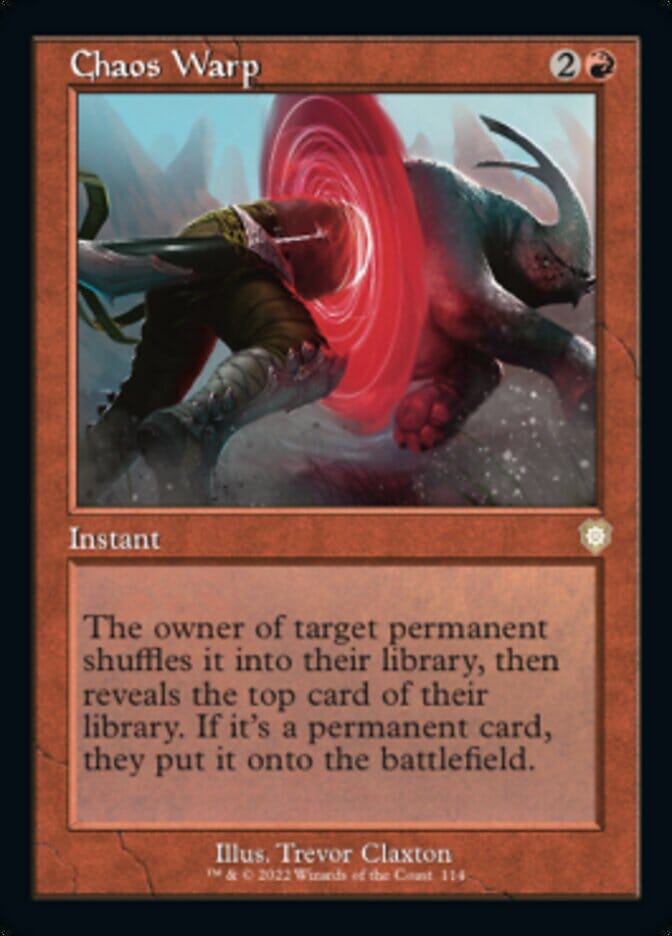 Chaos Warp (Retro) [The Brothers' War Commander] MTG Single Magic: The Gathering  | Multizone: Comics And Games