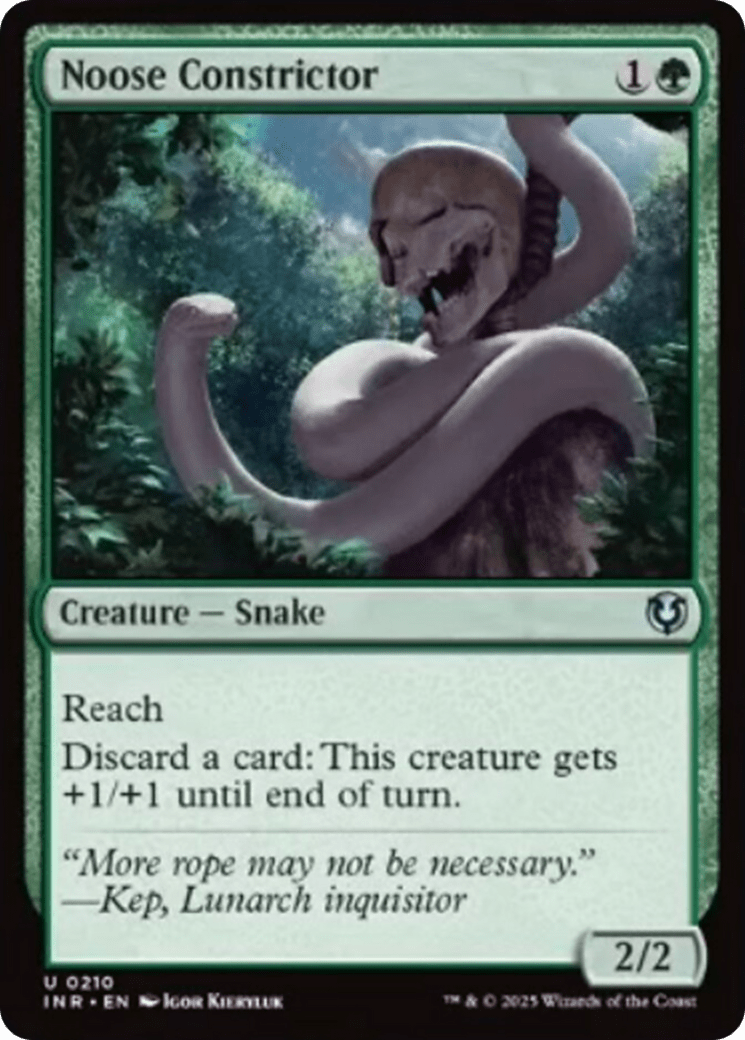 Noose Constrictor [Innistrad Remastered] MTG Single Magic: The Gathering  | Multizone: Comics And Games