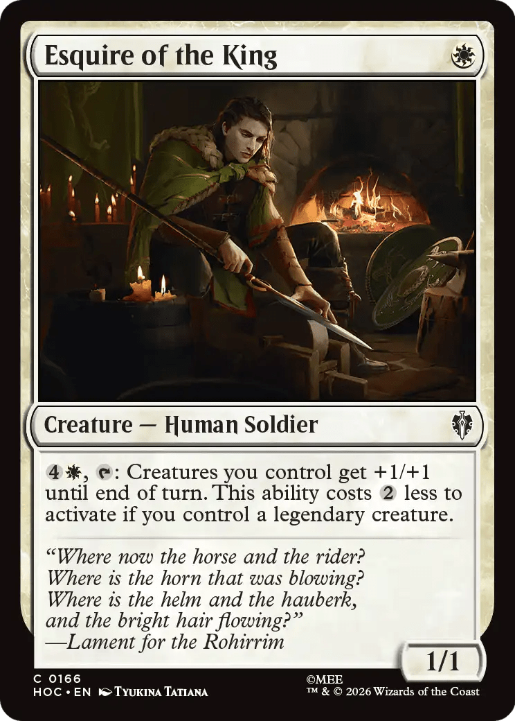 Esquire of the King [The Hobbit: Eternal-Legal] MTG Single Magic: The Gathering  | Multizone: Comics And Games