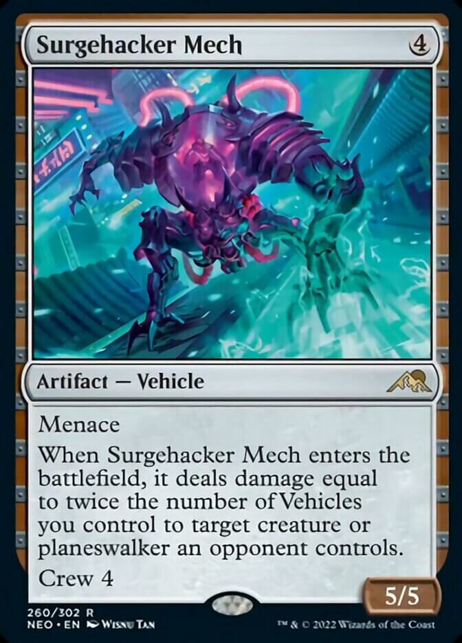 Surgehacker Mech [Kamigawa: Neon Dynasty] MTG Single Magic: The Gathering  | Multizone: Comics And Games