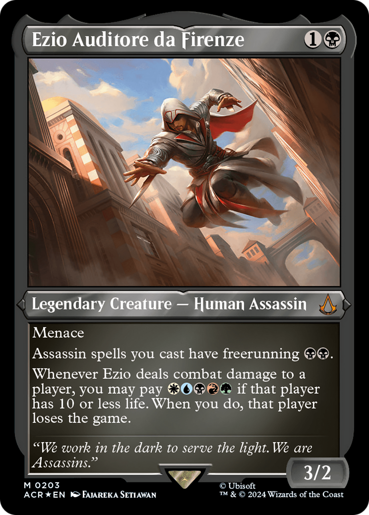 Ezio Auditore da Firenze (Foil Etched) [Assassin's Creed] MTG Single Magic: The Gathering  | Multizone: Comics And Games