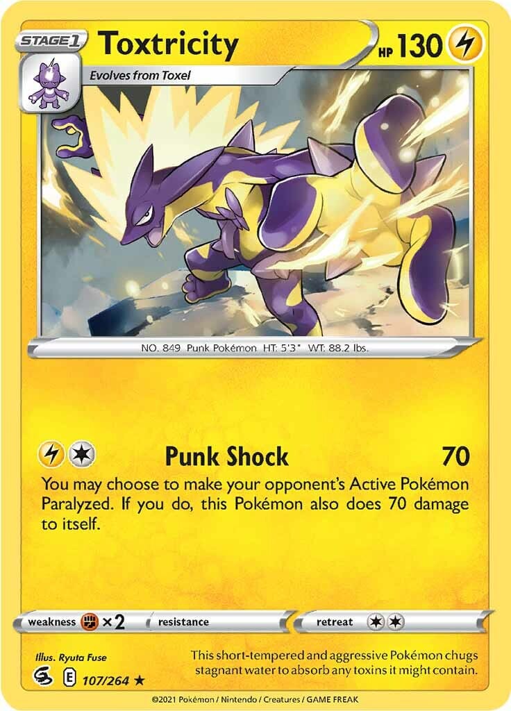 Toxtricity (107/264) [Sword & Shield: Fusion Strike] Pokemon Single Pokémon  | Multizone: Comics And Games