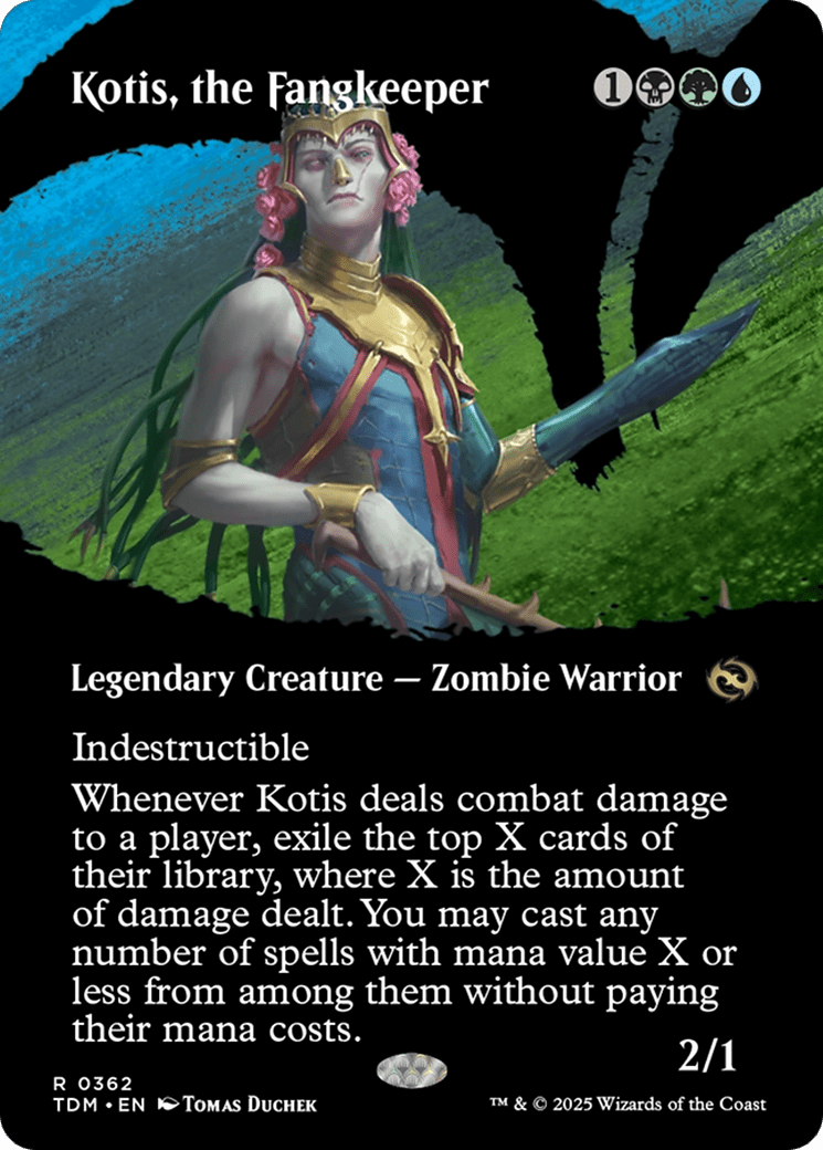 Kotis, the Fangkeeper (Borderless) [Tarkir: Dragonstorm] MTG Single Magic: The Gathering  | Multizone: Comics And Games