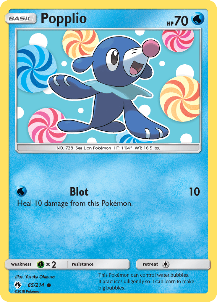Popplio (65/214) [Sun & Moon: Lost Thunder] Pokemon Single Pokémon  | Multizone: Comics And Games