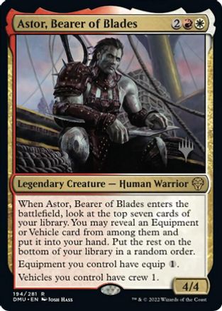 Astor, Bearer of Blades (Promo Pack) [Dominaria United Promos] | Multizone: Comics And Games