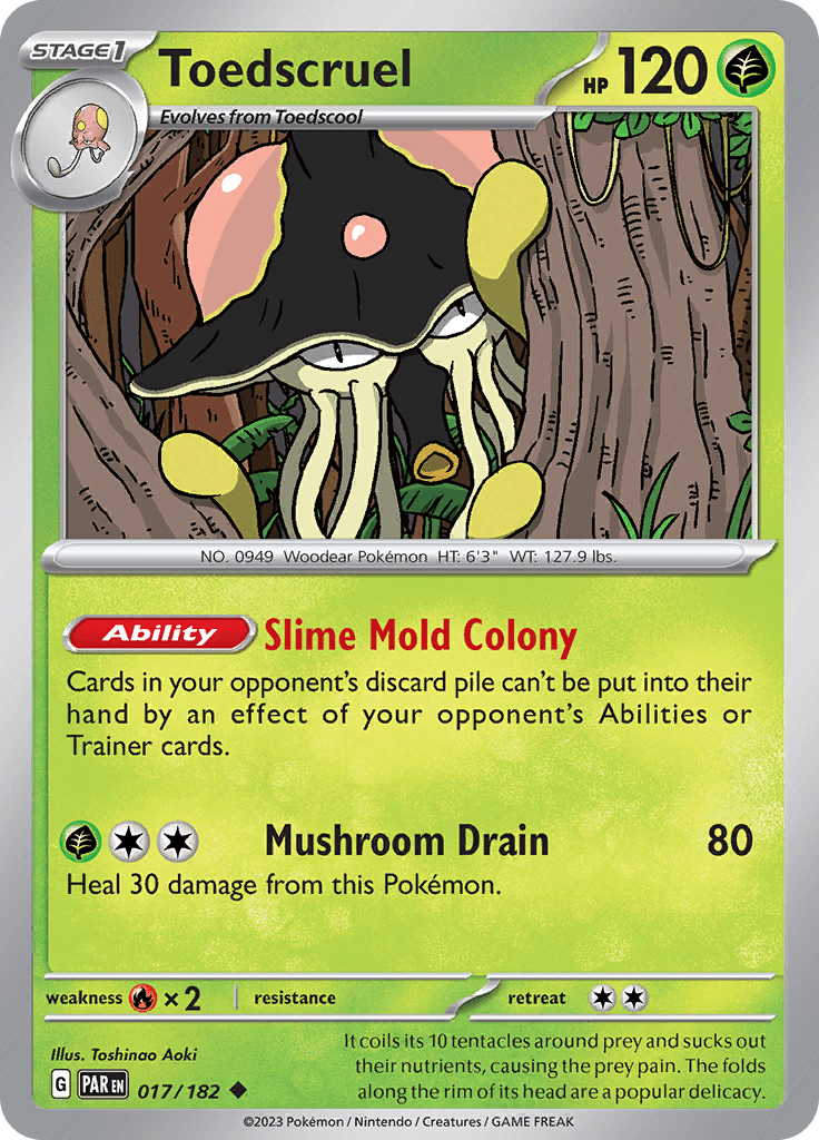 Toedscruel (017/182) [Scarlet & Violet: Paradox Rift] Pokemon Single Pokémon  | Multizone: Comics And Games