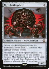 Myr Battlesphere [Phyrexia: All Will Be One Commander] MTG Single Magic: The Gathering  | Multizone: Comics And Games