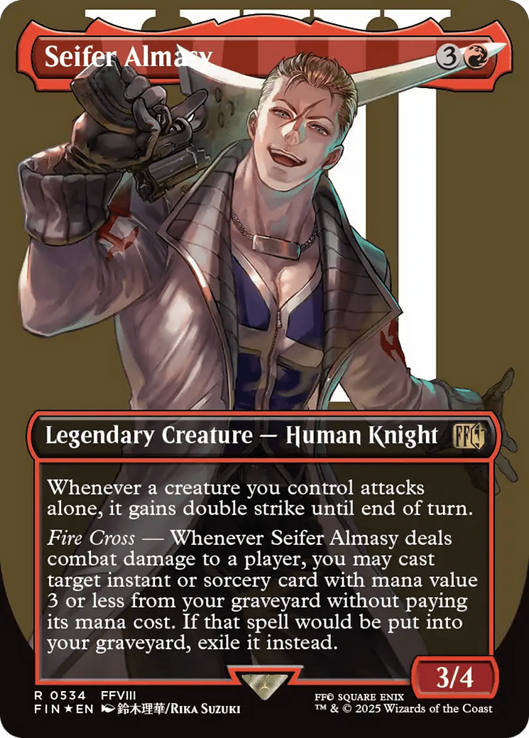 Seifer Almasy (Borderless) (Surge Foil) [FINAL FANTASY] MTG Single Magic: The Gathering  | Multizone: Comics And Games