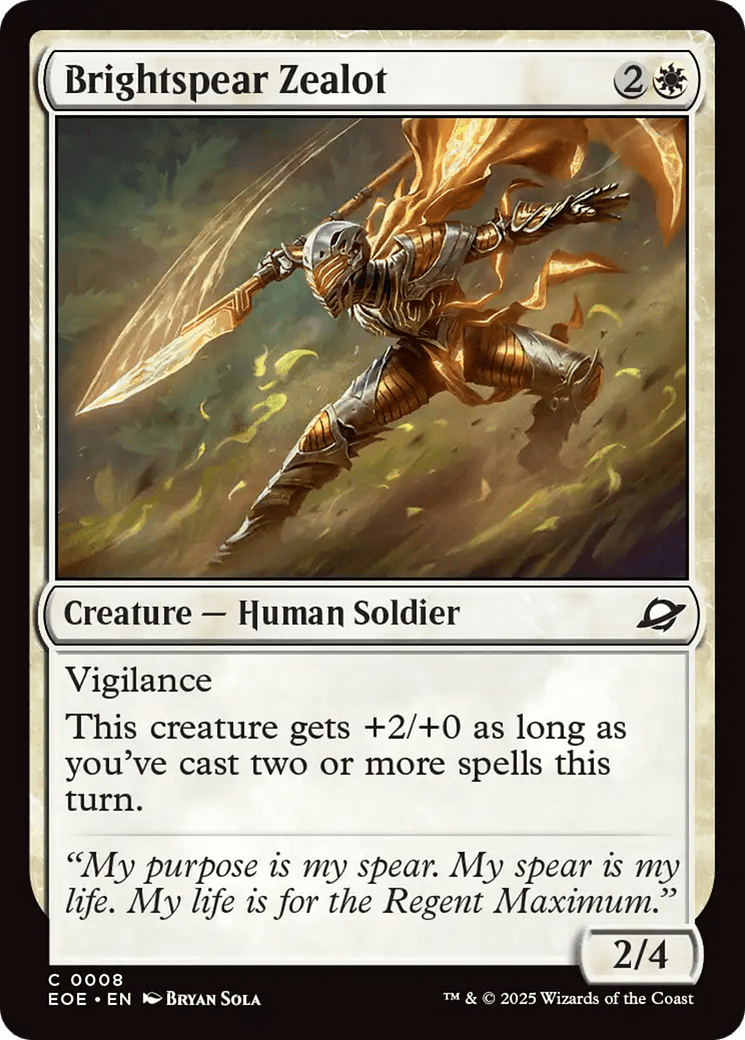 Brightspear Zealot [Edge of Eternities] MTG Single Magic: The Gathering  | Multizone: Comics And Games