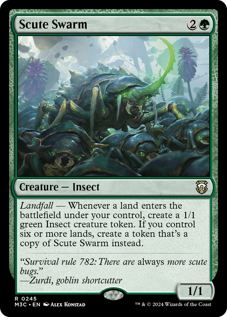 Scute Swarm (Ripple Foil) [Modern Horizons 3 Commander] MTG Single Magic: The Gathering  | Multizone: Comics And Games
