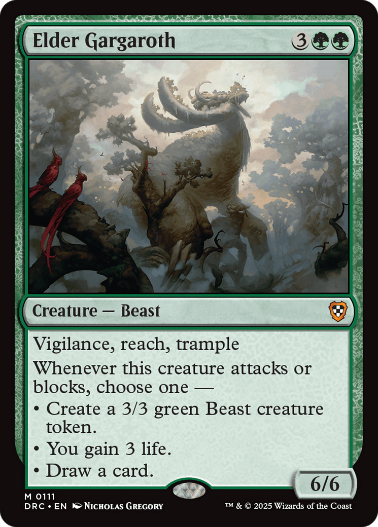 Elder Gargaroth [Aetherdrift Commander] MTG Single Magic: The Gathering  | Multizone: Comics And Games