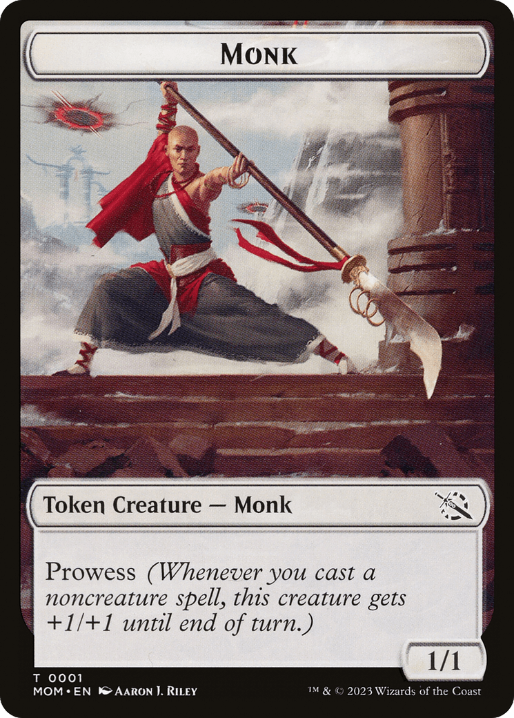 Monk // Phyrexian Saproling Double-Sided Token [March of the Machine Tokens] MTG Single Magic: The Gathering  | Multizone: Comics And Games