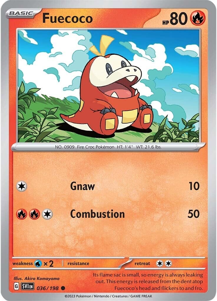 Fuecoco (036/198) [Scarlet & Violet: Base Set] Pokemon Single Pokémon  | Multizone: Comics And Games