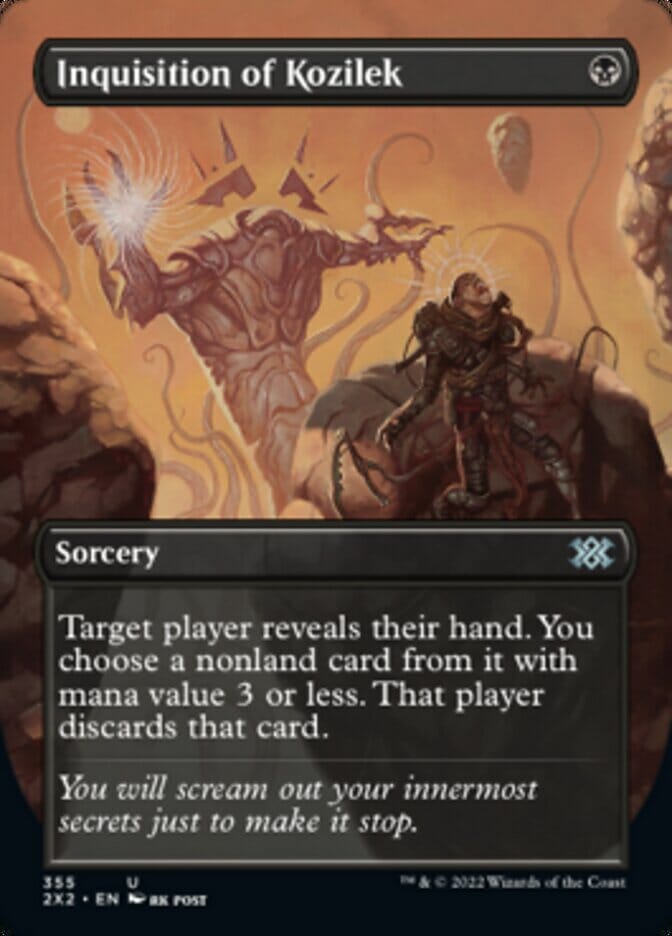 Inquisition of Kozilek (Borderless Alternate Art) [Double Masters 2022] MTG Single Magic: The Gathering  | Multizone: Comics And Games