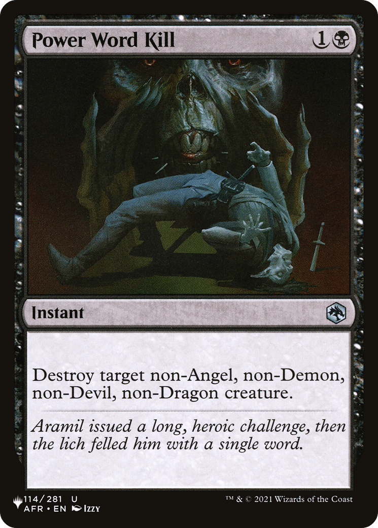 Power Word Kill [The List] MTG Single Magic: The Gathering  | Multizone: Comics And Games