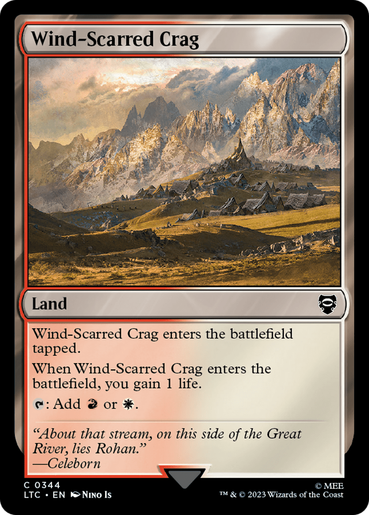 Wind-Scarred Crag [The Lord of the Rings: Tales of Middle-Earth Commander] MTG Single Magic: The Gathering  | Multizone: Comics And Games