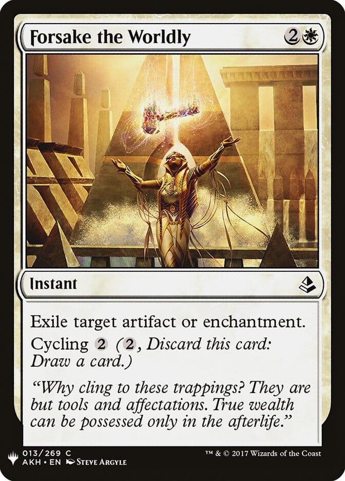 Forsake the Worldly [Mystery Booster] MTG Single Magic: The Gathering  | Multizone: Comics And Games