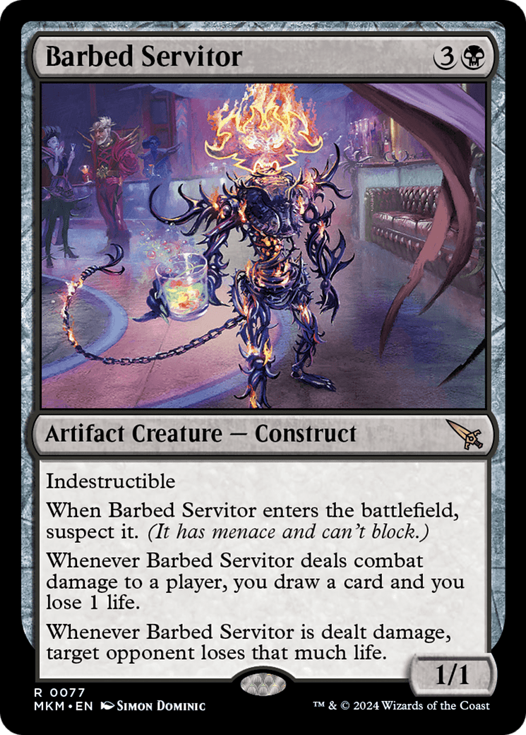 Barbed Servitor [Murders at Karlov Manor] MTG Single Magic: The Gathering  | Multizone: Comics And Games