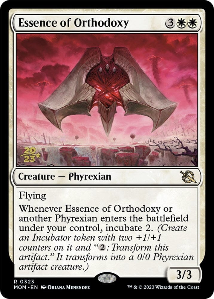 Essence of Orthodoxy [March of the Machine Prerelease Promos] MTG Single Magic: The Gathering  | Multizone: Comics And Games