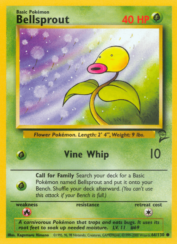 Bellsprout (66/130) [Base Set 2] Pokemon Single Pokémon  | Multizone: Comics And Games