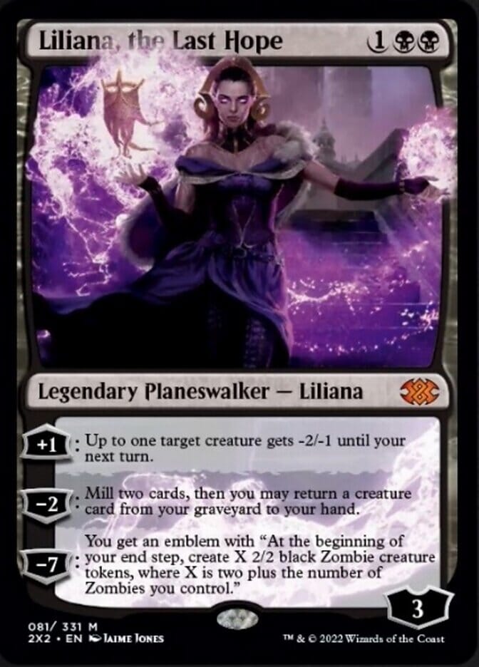 Liliana, the Last Hope [Double Masters 2022] MTG Single Magic: The Gathering  | Multizone: Comics And Games