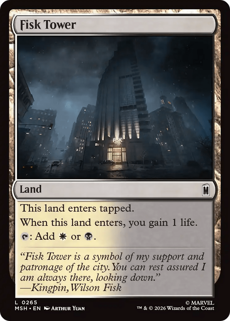Fisk Tower [Marvel Super Heroes] MTG Single Magic: The Gathering  | Multizone: Comics And Games