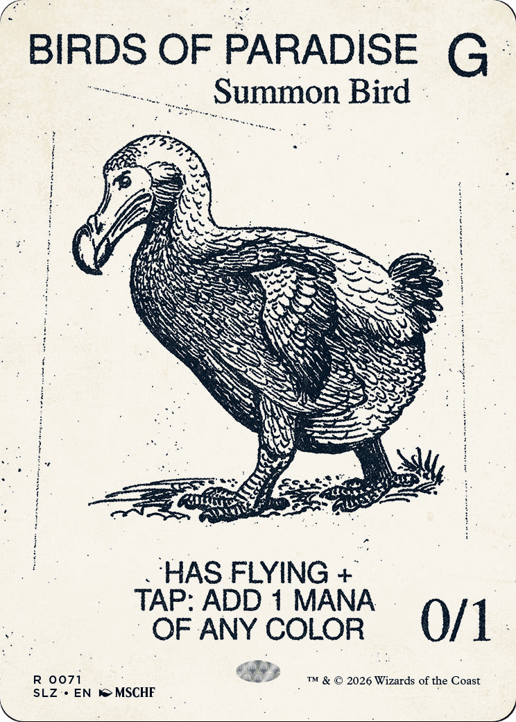 Birds of Paradise (0071) [Secret Lair x MSCHF: The Zeta Set] MTG Single Magic: The Gathering  | Multizone: Comics And Games