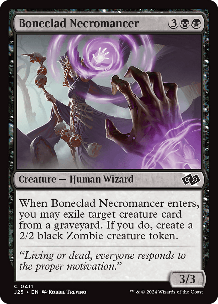 Boneclad Necromancer [Foundations Jumpstart] MTG Single Magic: The Gathering  | Multizone: Comics And Games