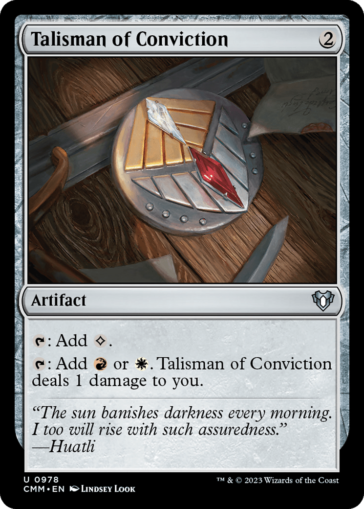 Talisman of Conviction [Commander Masters] MTG Single Magic: The Gathering  | Multizone: Comics And Games