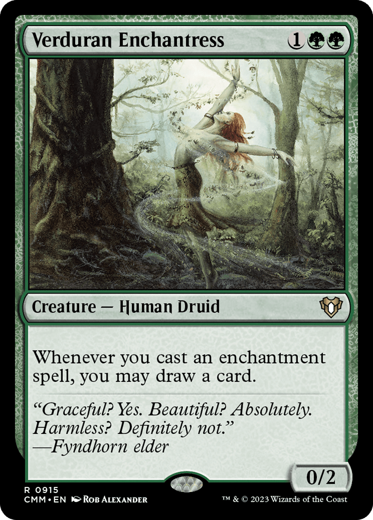 Verduran Enchantress [Commander Masters] MTG Single Magic: The Gathering  | Multizone: Comics And Games