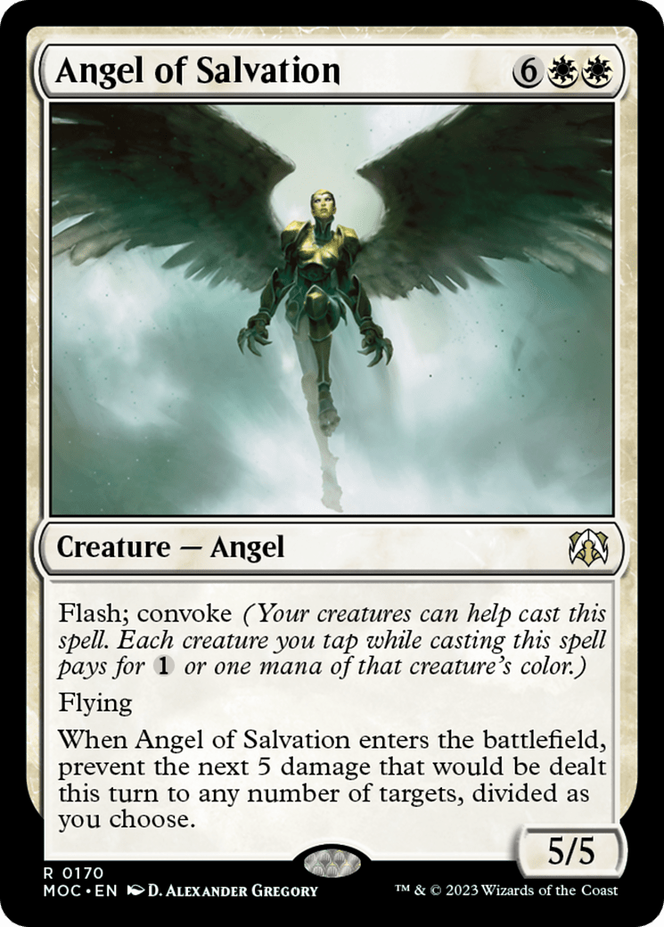 Angel of Salvation [March of the Machine Commander] MTG Single Magic: The Gathering  | Multizone: Comics And Games