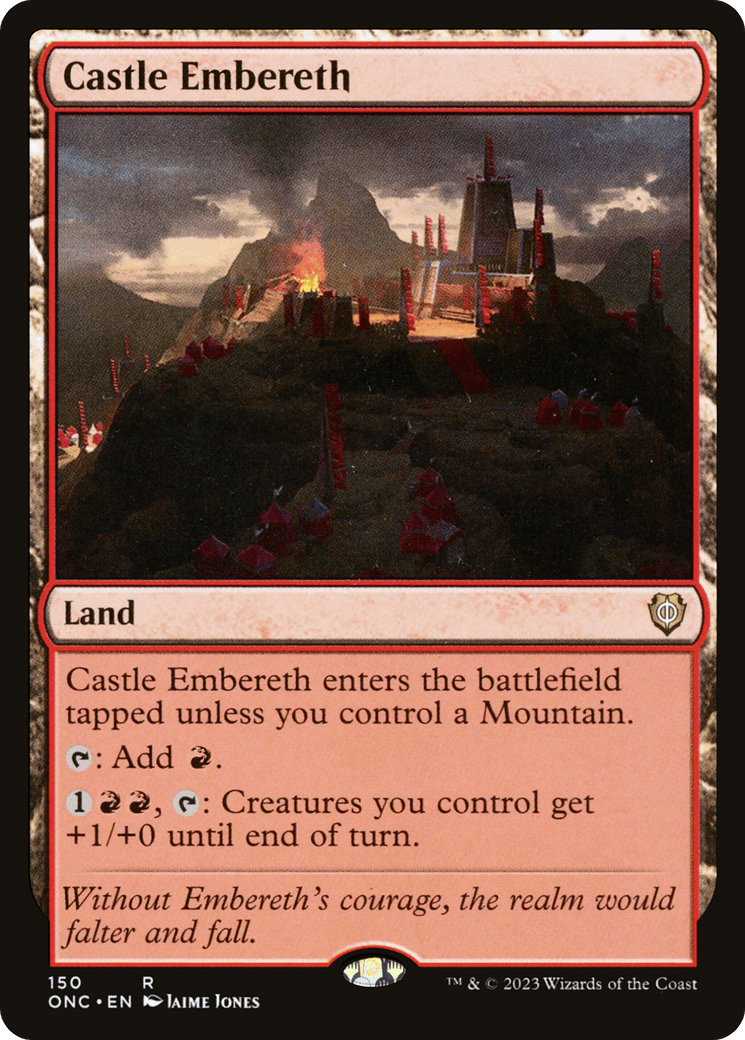 Castle Embereth [Phyrexia: All Will Be One Commander] MTG Single Magic: The Gathering  | Multizone: Comics And Games