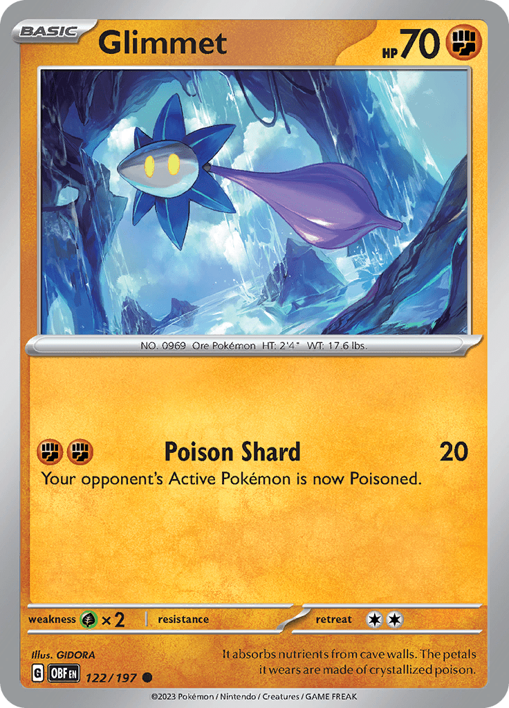 Glimmet (122/197) [Scarlet & Violet: Obsidian Flames] Pokemon Single Pokémon  | Multizone: Comics And Games