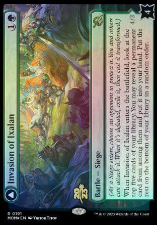 Invasion of Ixalan // Belligerent Regisaur [March of the Machine Prerelease Promos] MTG Single Magic: The Gathering  | Multizone: Comics And Games