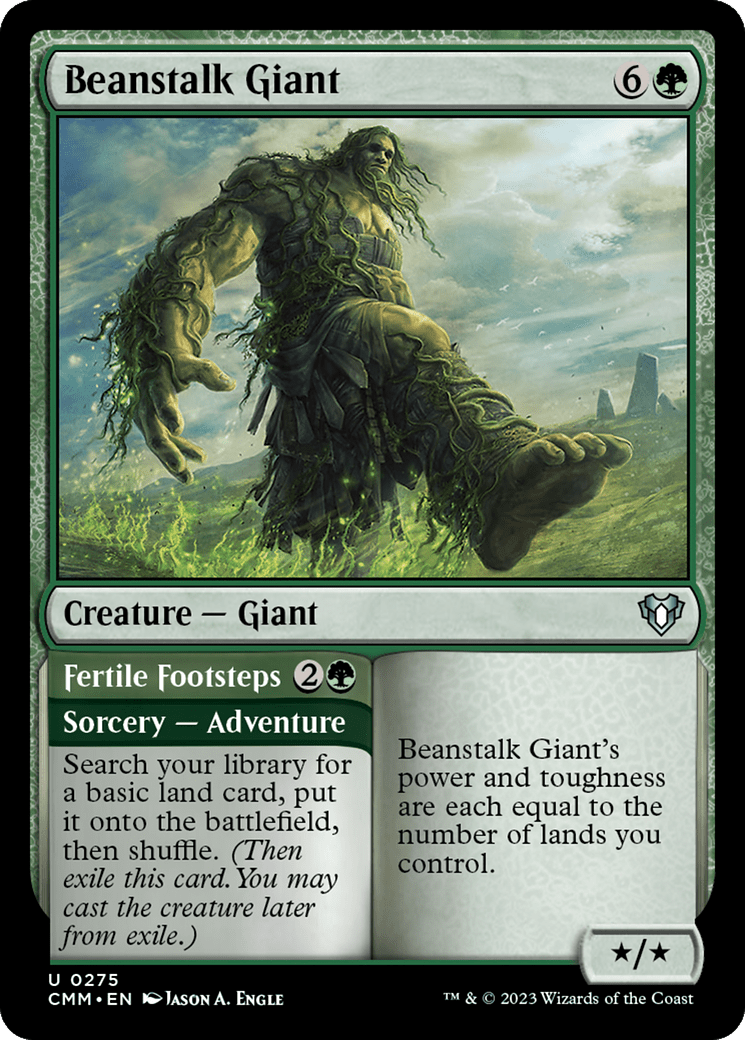 Beanstalk Giant // Fertile Footsteps [Commander Masters] MTG Single Magic: The Gathering  | Multizone: Comics And Games