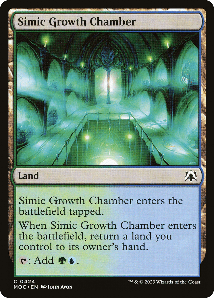 Simic Growth Chamber [March of the Machine Commander] MTG Single Magic: The Gathering  | Multizone: Comics And Games